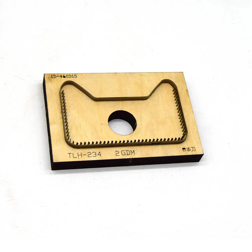 Модный кожаный Простой чехол для карт кошелек деревянная форма резки 2020 стальная