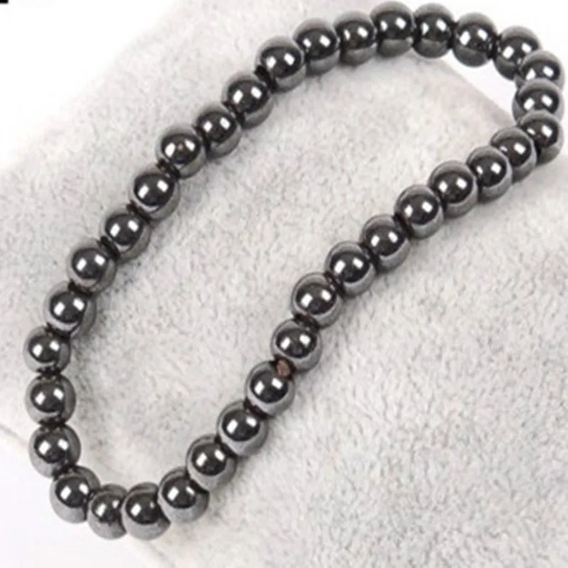 

slimming magnet magnetic bracelets for women femme Health Therapy Weight Loss Stone Jewelry Care Hematite Stretch pulseira