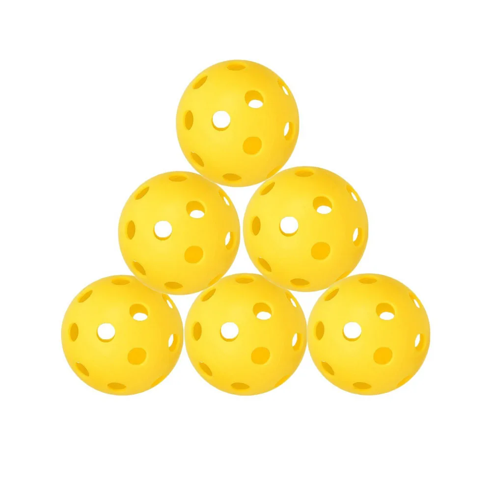 Светильник 26 отверстий для помещений Pickleball Ball 6 шт. в упаковке желтый
