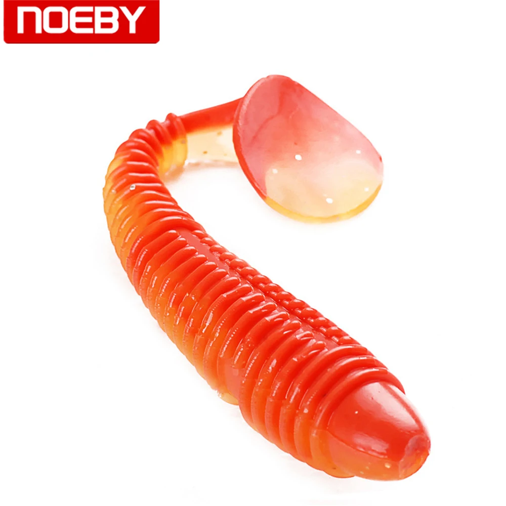 NOEBY 6 шт. 70 мм суперконтинентальная мягкая рыболовная приманка Шад двухцветная