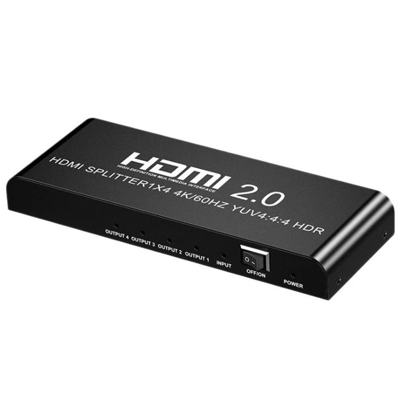 Разветвитель HDMI HD 4K @ 60 Гц 1 в 4 выход HDMI2.0 переключатель для ноутбука PS4 PS3 HDTV