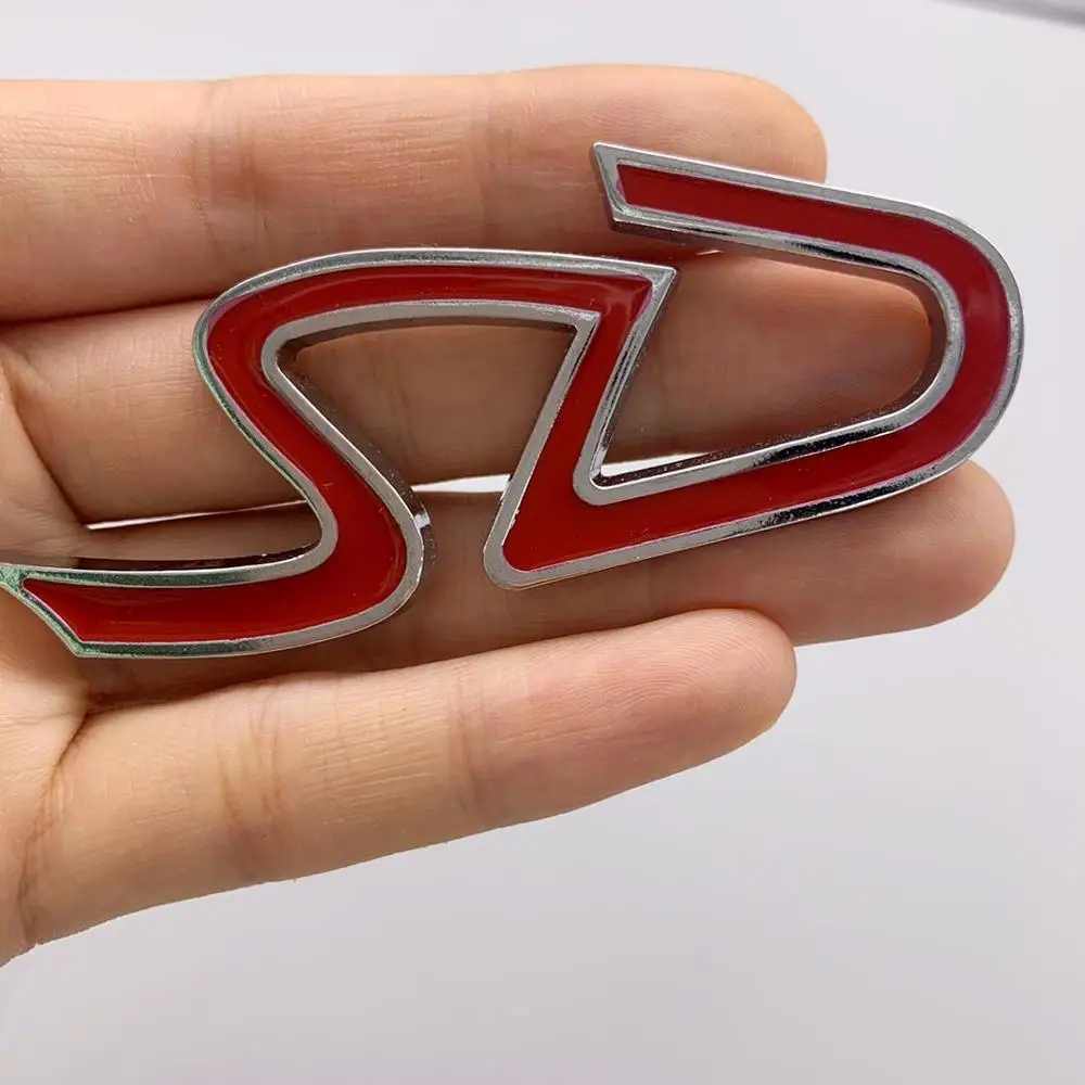 Металлический 3D SD значок с логотипом D наклейка на заднюю дверь автомобиля