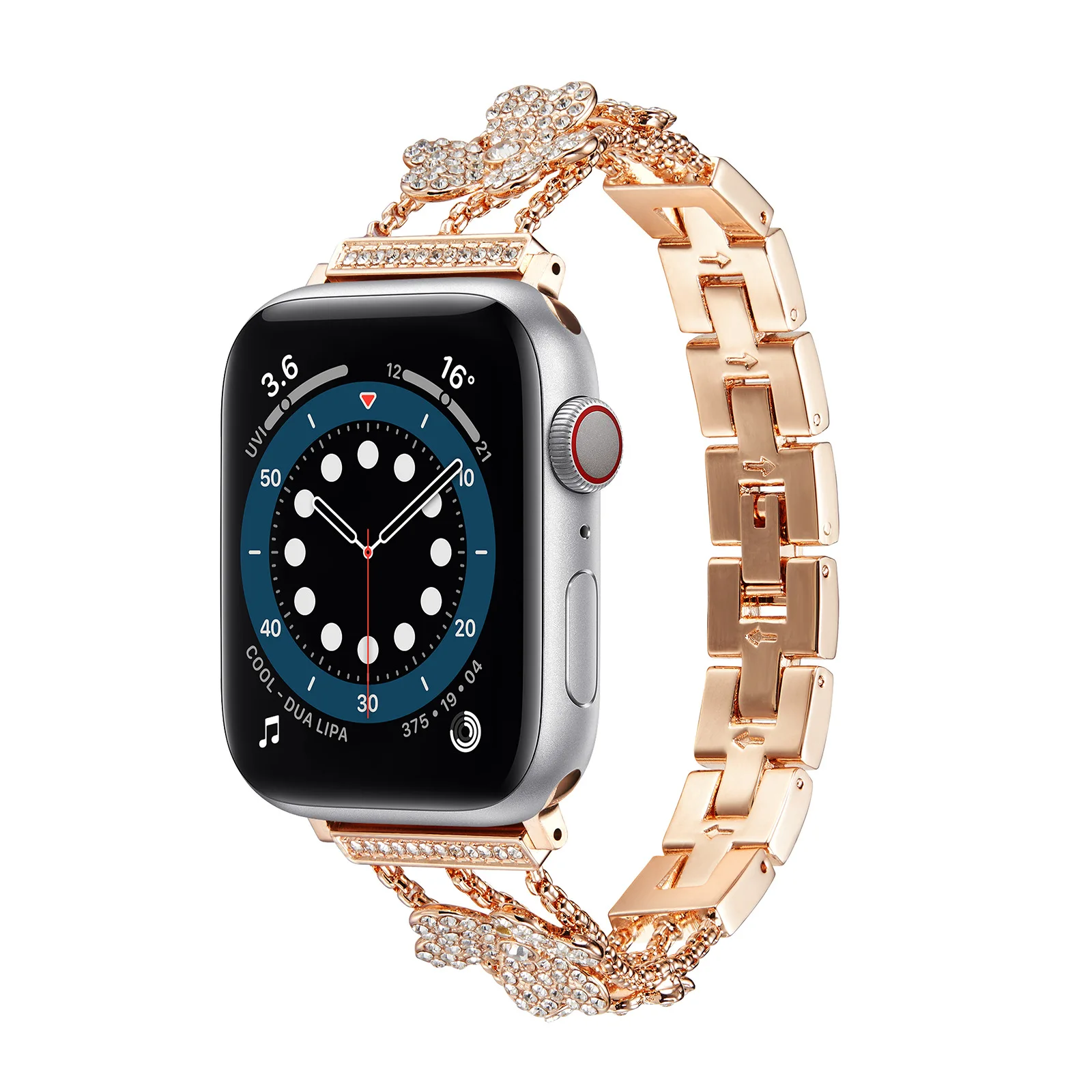

New diamonds strap for Apple watch band 44mm 40mm 4 3 2 Metal strap bracelet for iwatch serice 6 5 38mm 42mmreplacement bracelet