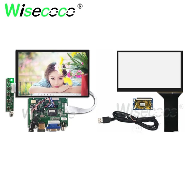 Wisecoco 7 дюймовый сенсорный ЖК экран 1280*800 для raspberry pi с HDMI + VGA 2AV плата