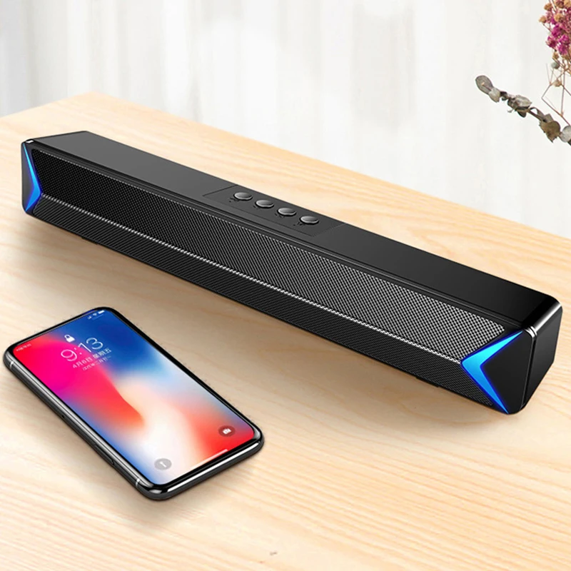 Проводная мощная компьютерная Колонка S13 басовый динамик бокс с объемным