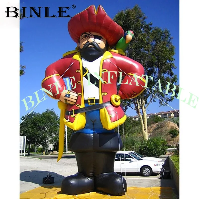Рекламный гигантский надувной пиратский мультяшный капитан для рекламы |