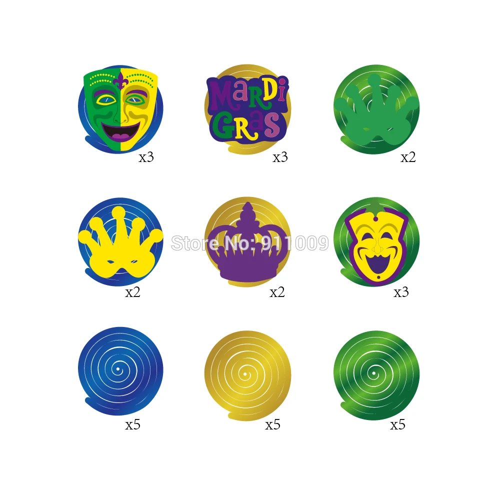 30 шт. фольгированные спиральные украшения для вечерние Ринок|Украшения своими