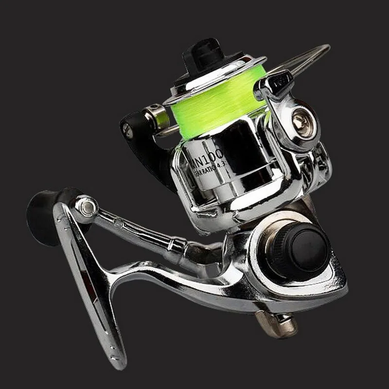 

Mini 100 Pocket Spinning Fishing Reel Fishing Tackle Small Spinning Reel 4.3:1 Metal Wheel Pesca Small Reel Fish Accessories