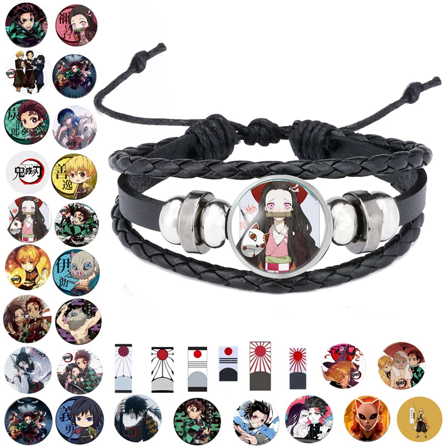 Модель 2019 года: фигурка кимецу без яйбы из аниме Demon Slayer Kamado Tanjirou Nezuko браслет