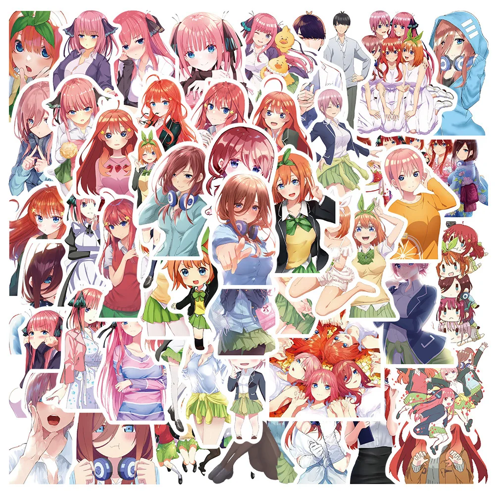 

10/30/50PCS The Quintessential Quintuplets Stickers Graffiti Motorcycle Travel Luggage Guitar Skateboard Waterproof Sticker