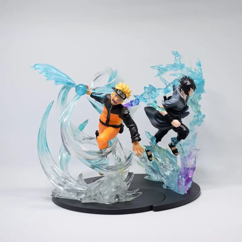 Аниме-фигурки Наруто Узумаки Uchiha Sasuke rasмама ПВХ игрушки 17 см модель Shippuden подарок