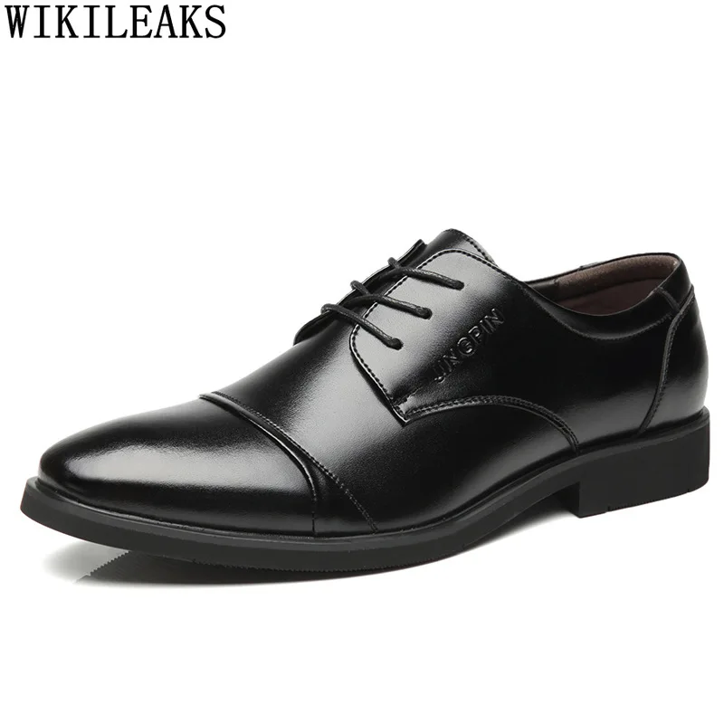 

Fashion Oxford Shoes for Mens Dress Shoes Leather Designer Men Wedding Shoes Luxury Chaussure Homme Zapatos De Vestir