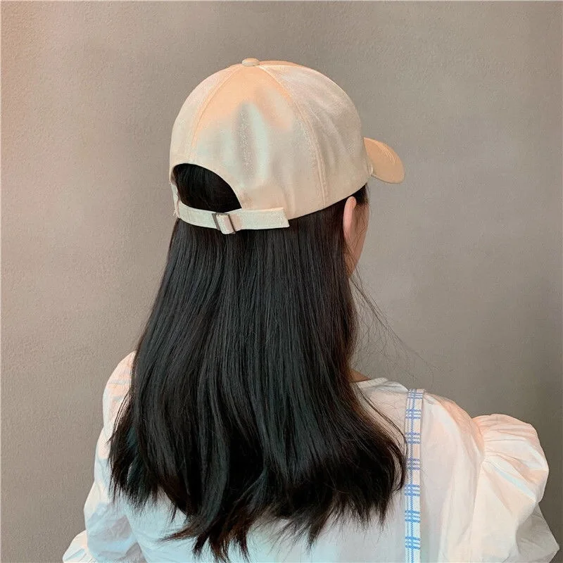 Бейсболка Мужская/женская из шелкового сатина летняя в стиле хип-хоп | Аксессуары