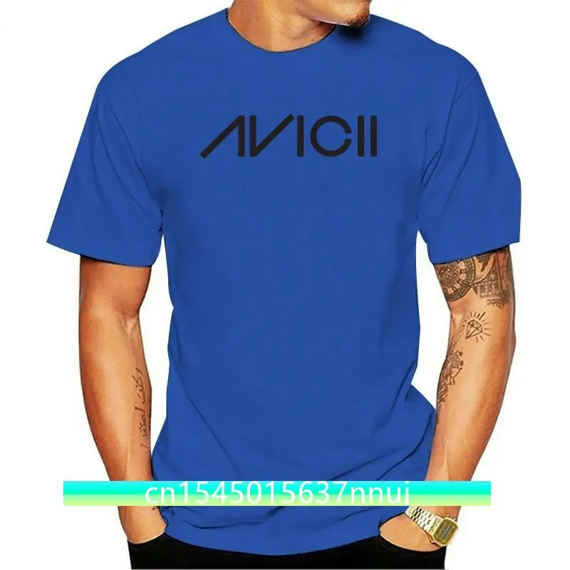 

New Avicii T-Shirt unisex printed Tee avicii EDM Legend Dance Music white Cheap wholesale tees100% Cotton For ManT shirt printin