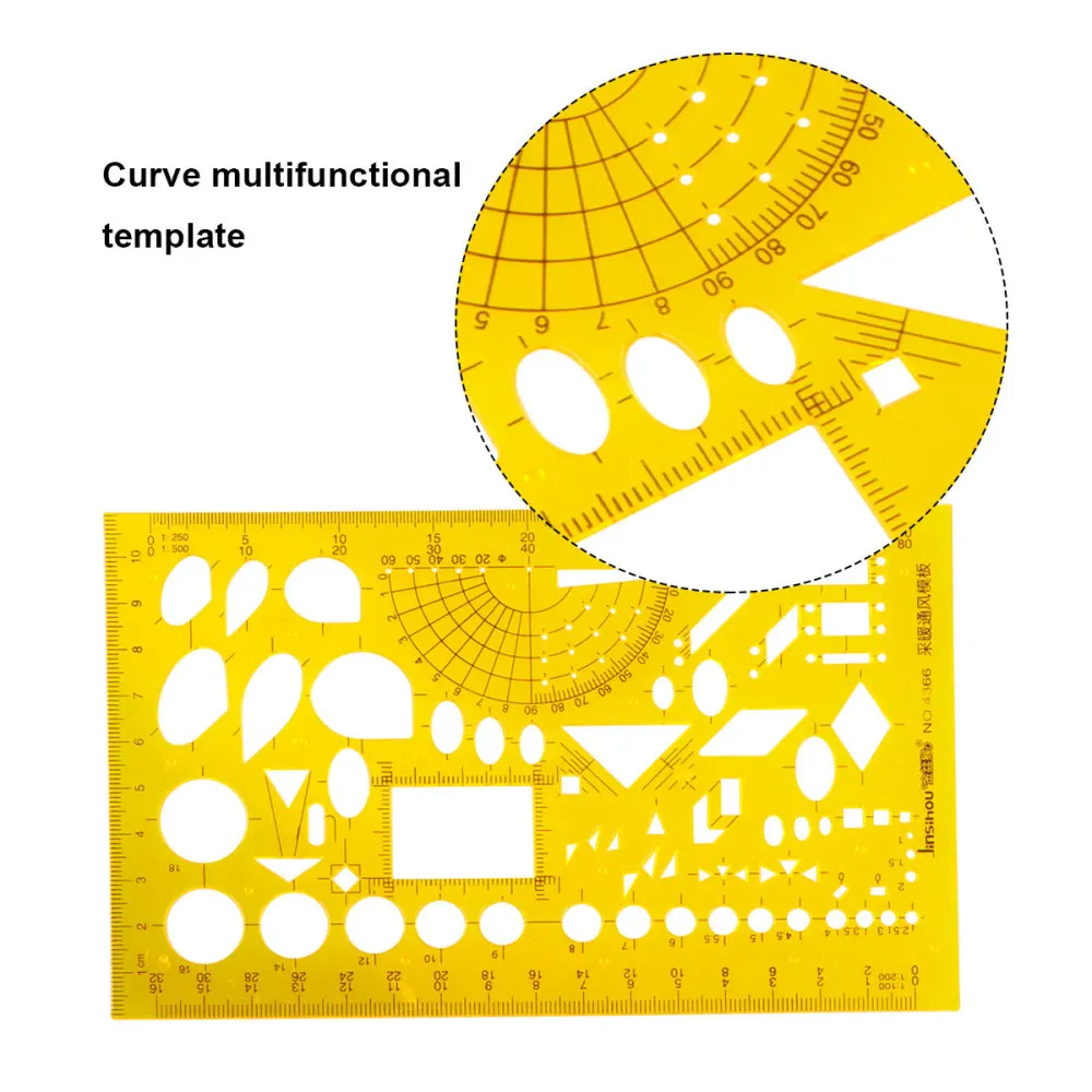 

1 Pack/2pcs Ruler Practical Measurement Tool Creative Professional Design Ruler for Student Building Decoration School (