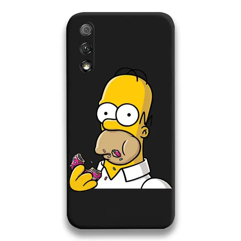 

Funny Homer J.Simpson Cartoon Phone Case For Huawei Honor 30 20 10 9 8 8x 8c v30 Lite view 7A pro
