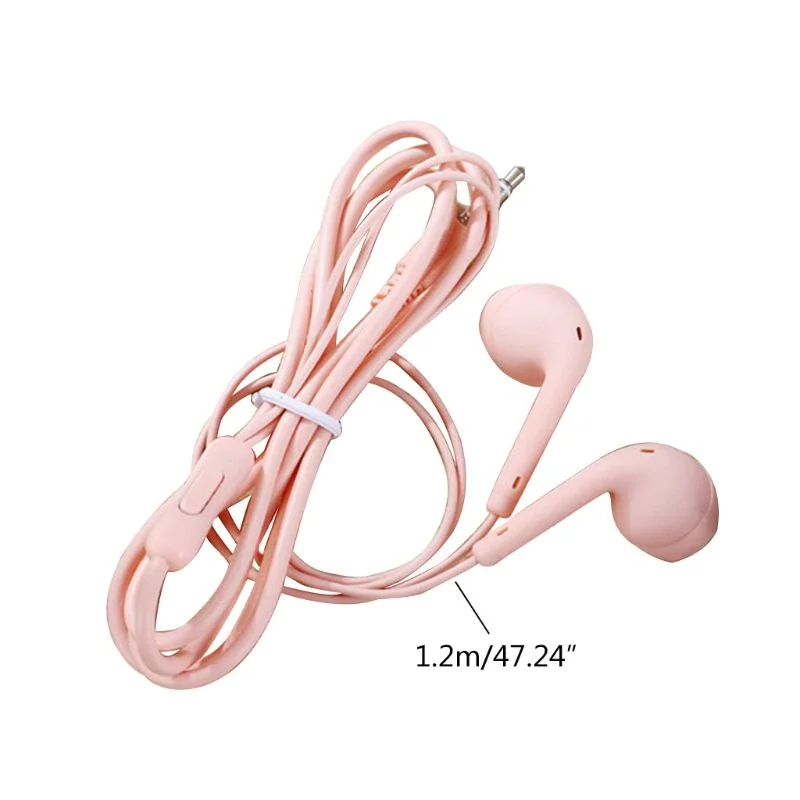 

Earphone Wired Super Bass 3.5mm Earphone Earbud with Built-in Microphone Hands Free for Sport running