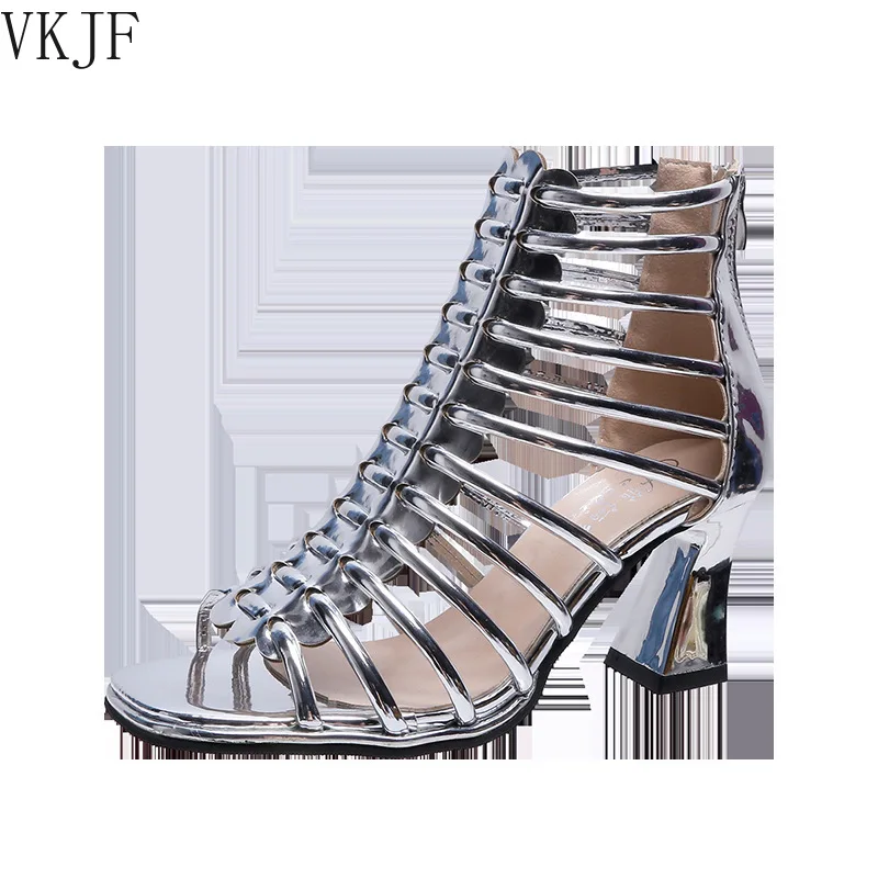 

High-heeled Sandals 2021 Summer Fashion Hollow Women Shoes Temperament Dress Shoes Toe Sexy Women Sandals