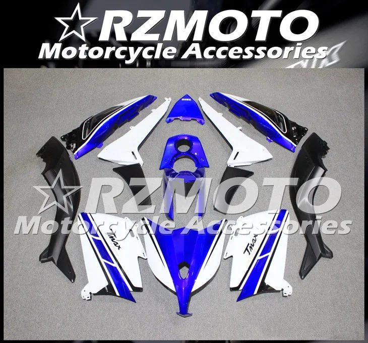 

New ABS Whole Motorcycle Fairings kit Fit for Tmax 530 2012 2013 2014 12 13 14 T-Max530 Bodywork set Custom Free blue white