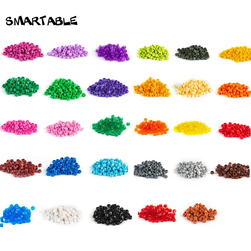 Smartable объемная пластина 1x1 круглый строительные блоки 31 цвет MOC часть игрушка для