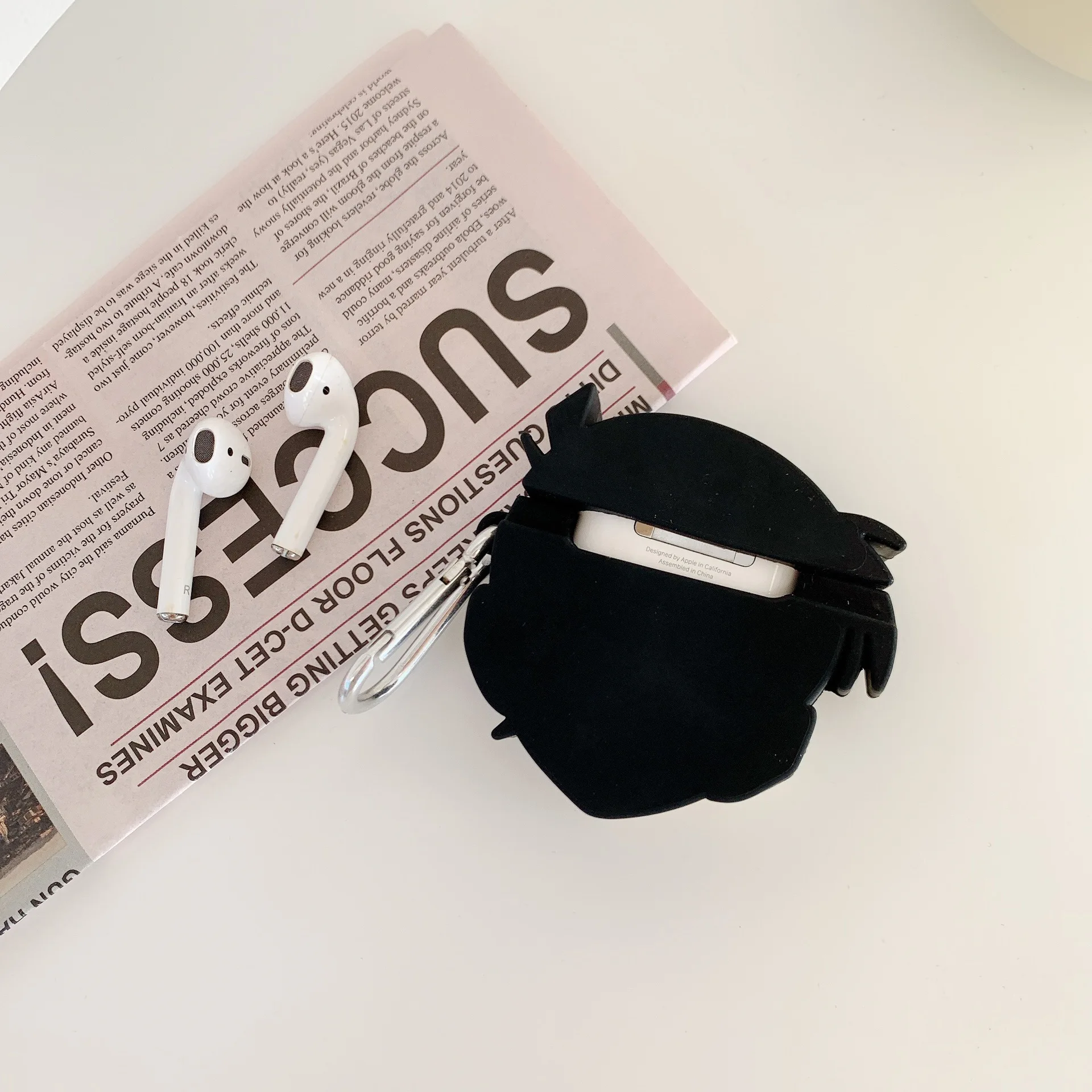 Мягкие силиконовые чехлы для беспроводных наушников 3D с аниме детективом