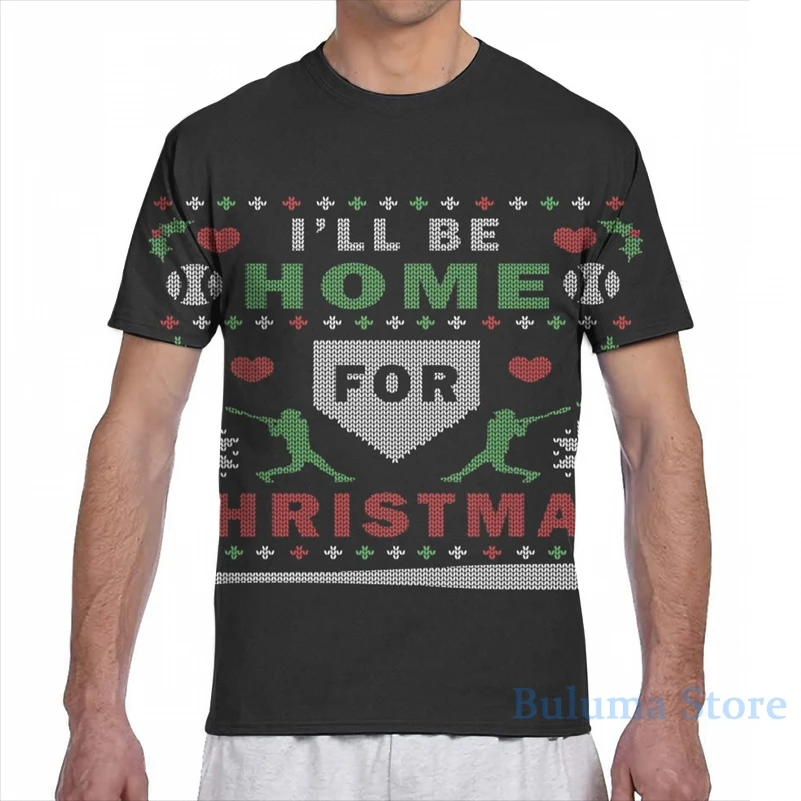 Свитер бейсбольный уродливый для рождественской вечеринки Мужская футболка с