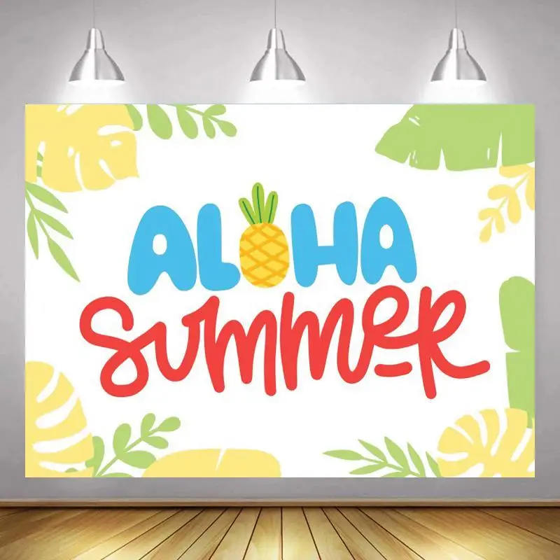 

Summer Fruits Party Kids Birthday Backdrop Photography Pineapple Newborn Baby Shower Photo Background Room Decor Posters