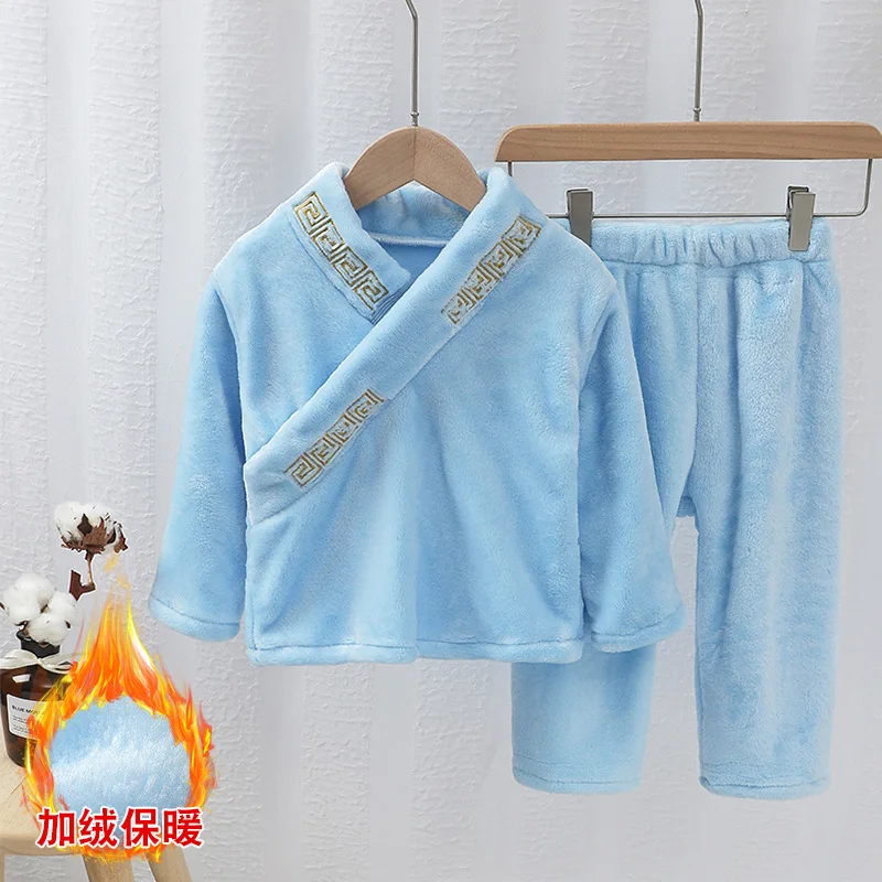 2020 взрывоопасные модели пижамы для мальчиков и девочек на осень зиму утепленный