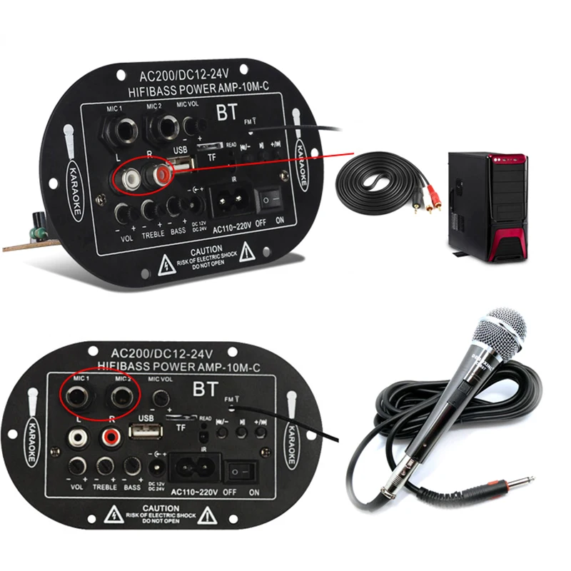 2V 24V 220V 8 &quot10" с тремя объективами SF-2MIC Автомобильный цифровой Мощность