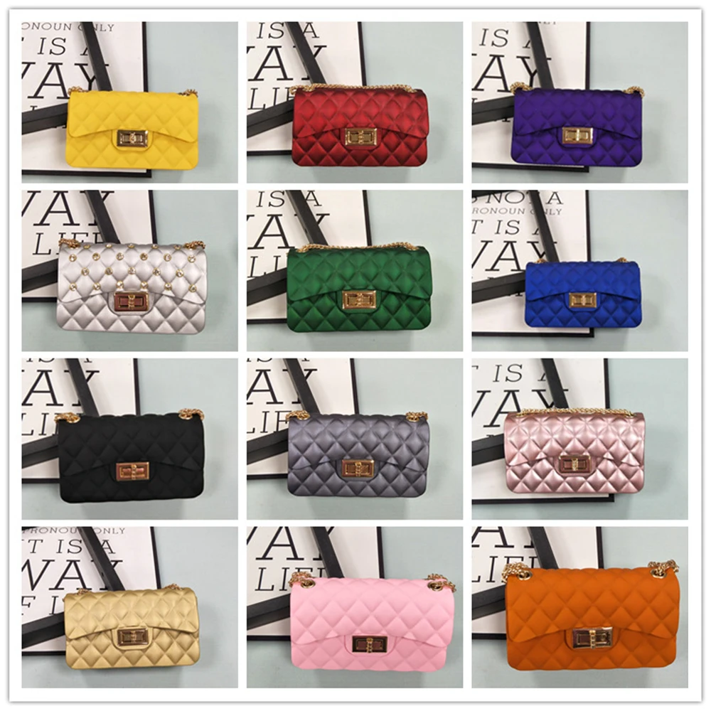 

2022 New Hot Sale Women's Mini Jelly Diamond Shoulder Bag