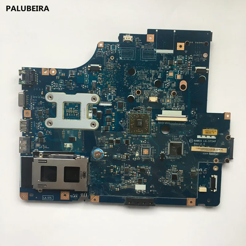 PALUBEIRA для Lenovo G565 Z565 Материнская плата ноутбука LA 5754P основная 11S69038329 гнездо S1 DDR3 с