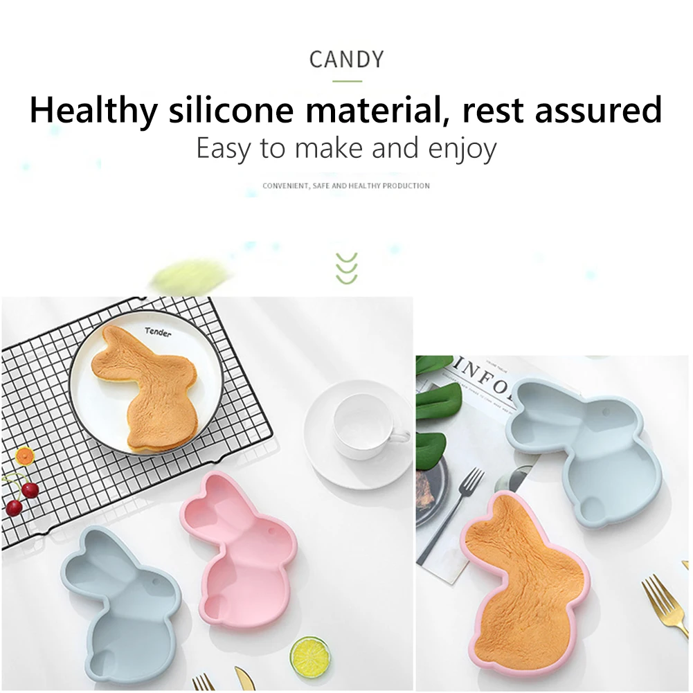 3D пасхальные Стиль мультфильм силиконовая формочка в виде животного &quotсделай