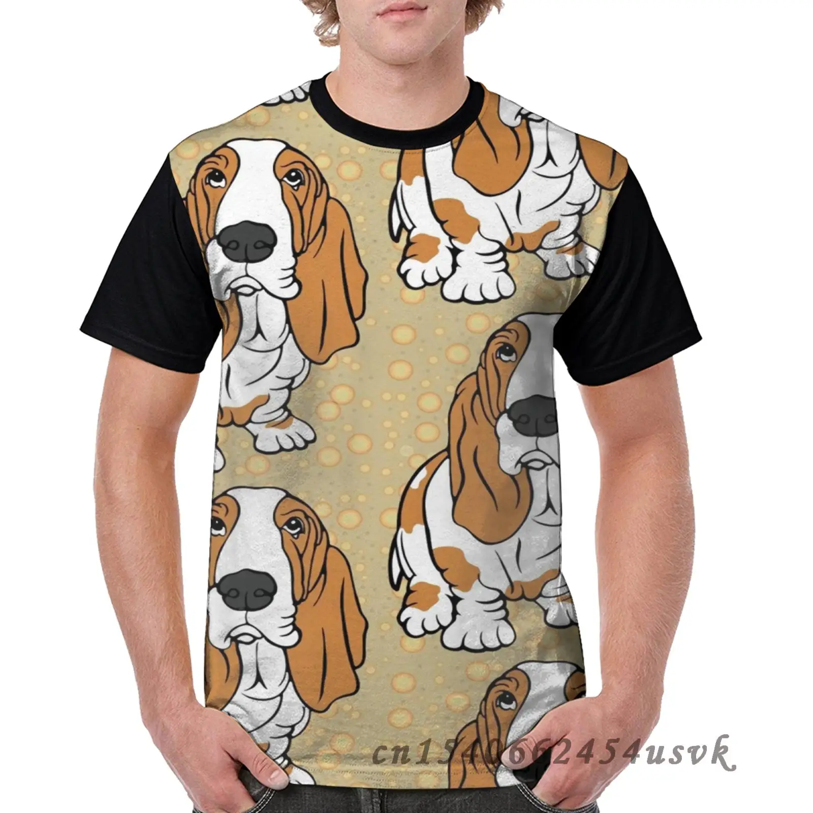 Забавная семейная Одинаковая одежда мужская футболка bассет хаунд женская с