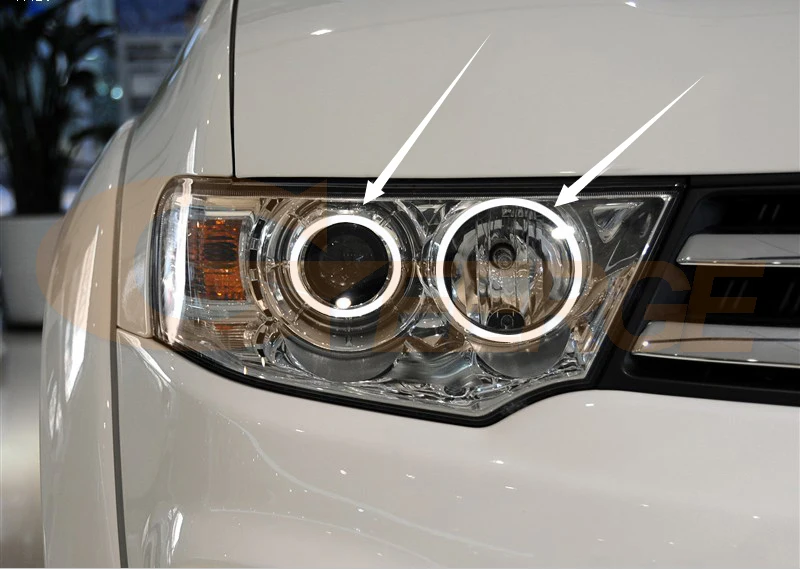 Отличные COB led Ангельские Глазки halo кольца ультра яркие для Mitsubishi Montero Sport 2009