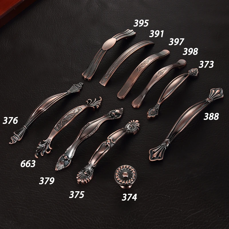 Европейская Античная Медная Классическая американская ручка деревянная дверь