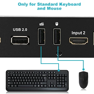 HDMI переключатель 4K, TESmart HDMI 4K@ 60Hz Ultra HD 2x1 HDMI KVM переключатель поддерживает USB 2,0 устройств управления до 2 компьютеров/серверах