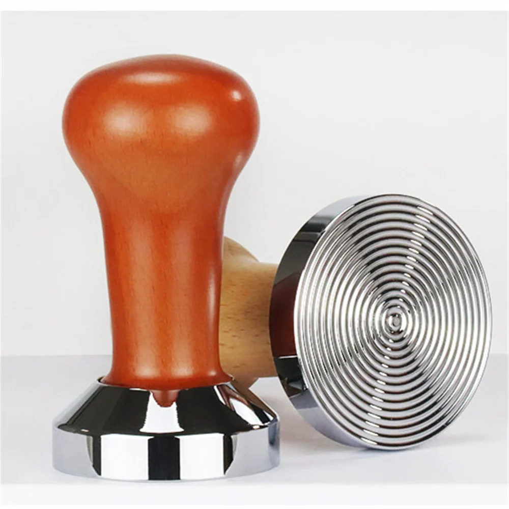 

Coffee Tamper Wooden Handle Barista Espresso Machine Grinder 51mm 53mm 58mm for Coffee and Espresso Powder Hammer