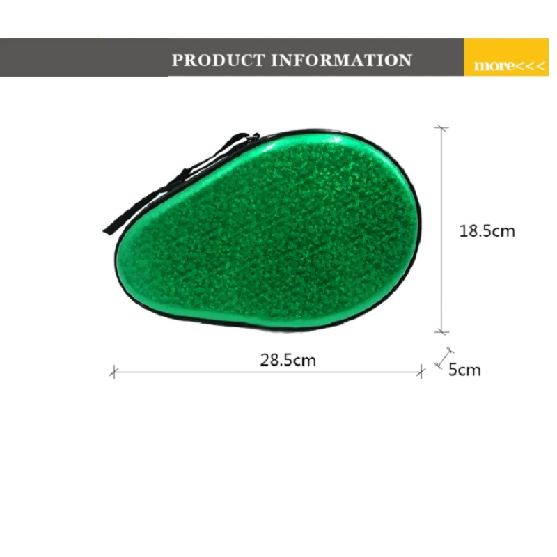

Table Tennis Racket Case Gourd Shaped Ping Pong Racket Bag Grating Sequined Table Tennis Racket Bag EVA Bag