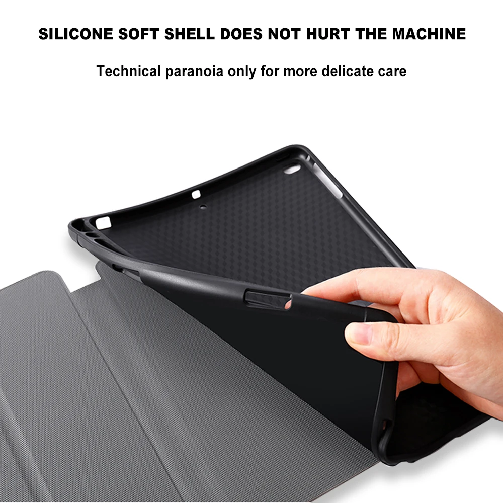 Для iPad 9 7 клавиатура чехол для Air1 Air2 5/6th поколения Чехол Smart Cover под разными углами