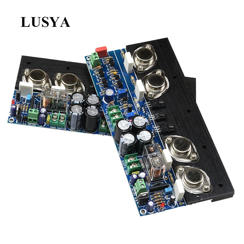 

Lusya Gold Sealed Class A HiFi Amplifier Board 30W+30W Stereo Channel Field Tube Diamond Double Differential Input Board T1340