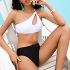 Новый Белый Черный сексуальный комплект бикини женский купальник пуш-ап купальники Женская одежда для плавания купальный костюм пляжное бикини для девочек 2021