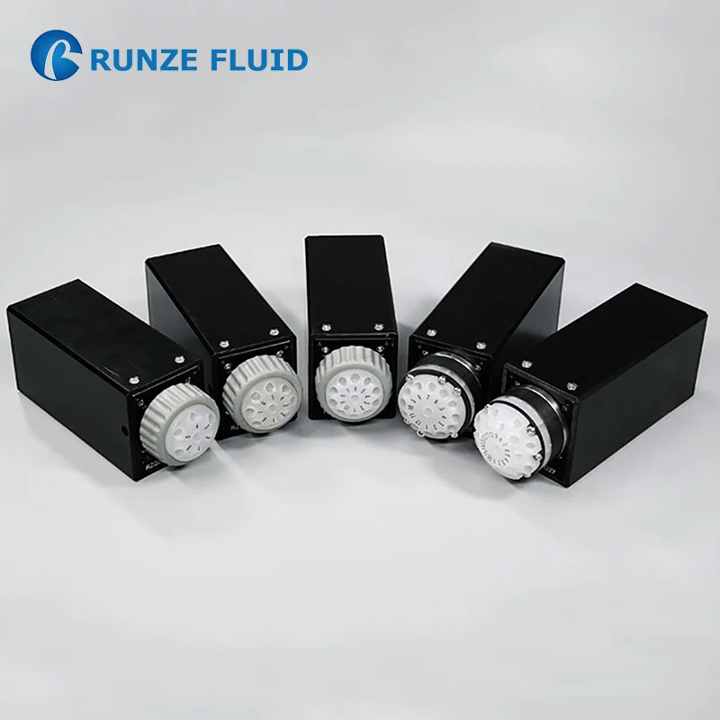 

Liquid Distribution Collection Selector Valve 6/8/10/12/16 Port Upgraded Model Small Size High Torque Risk-free Sample Handling