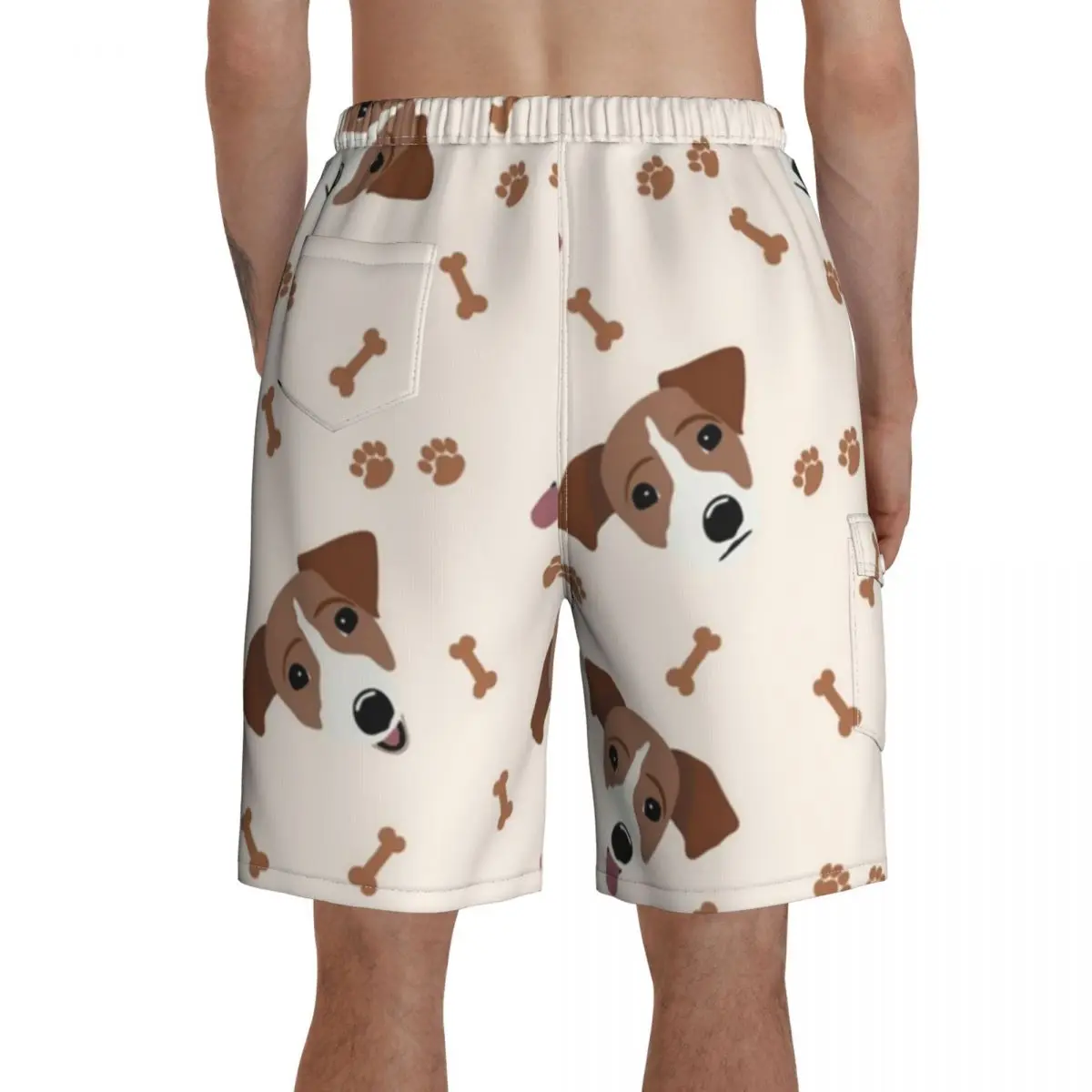 

Jack Russell Terrier Board Shorts Beach Swimming Trunks Polyester Pattern Men Swim Trunks