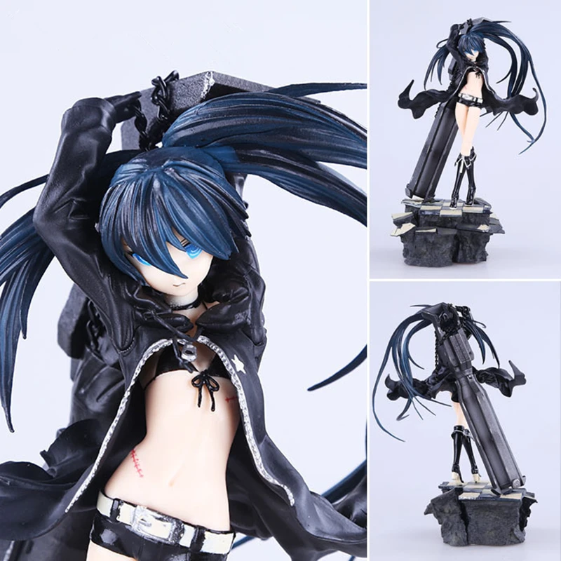 Аниме Black Rock Shooter Big Gun Ver. Масштаб 1/8 окрашенная ПВХ экшн-фигурка Коллекционная