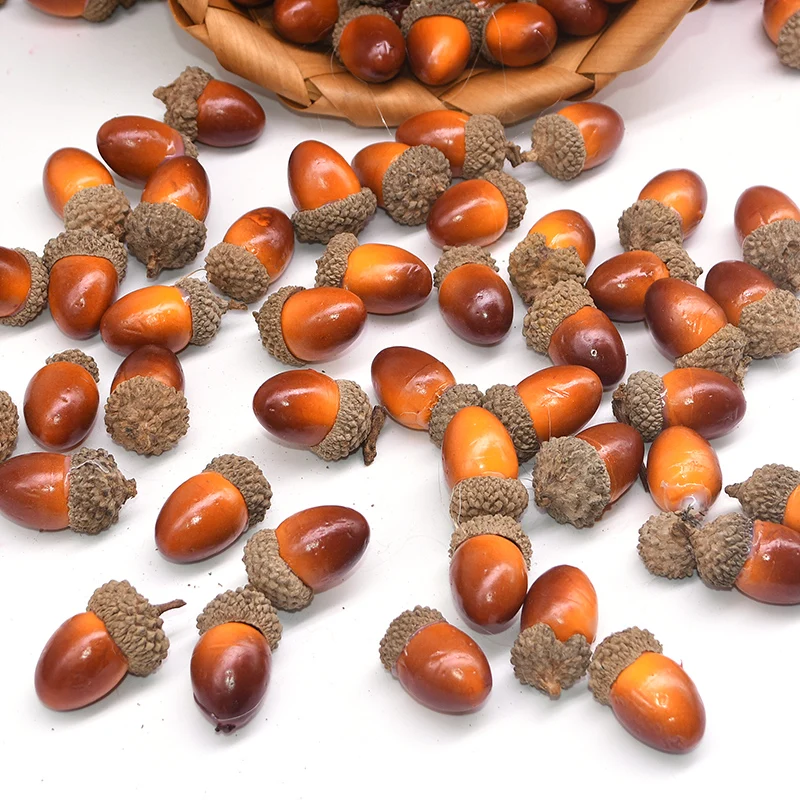 20pcs 3cm Foam Pine Cones Mini Artificial Fake Fruit Acorns Vegetables Berries Flowers Wedding Christmas Tree Decoration | Дом и сад