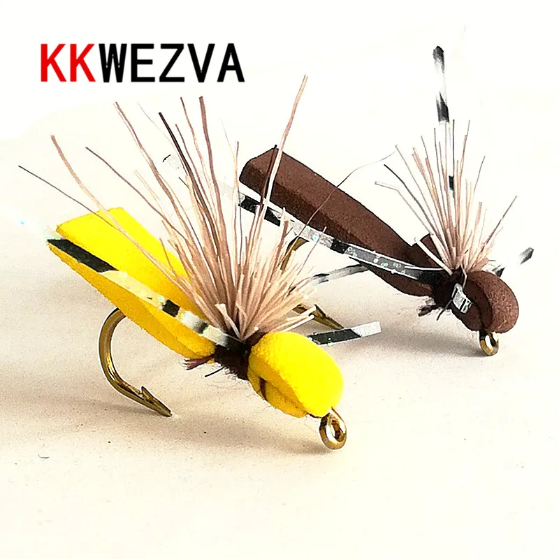 KKWEZVA 14 шт набор fly привлекает насекомых сухой и плавающего типа похож на