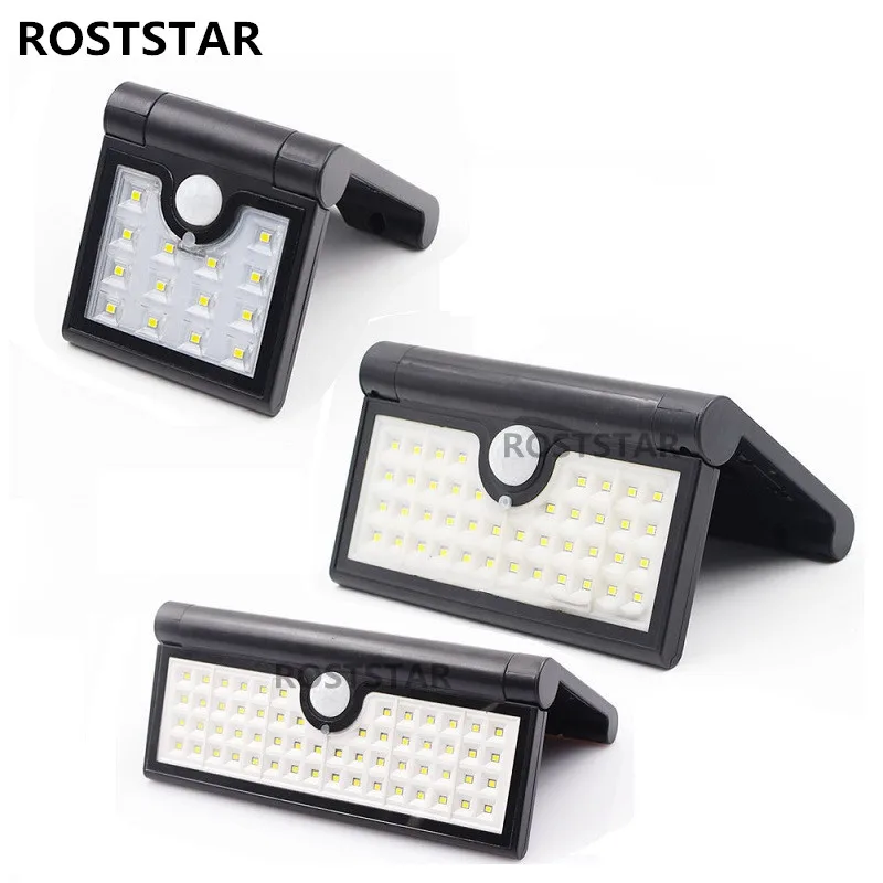 1 шт. складной светодиодный водонепроницаемый настенный светильник на солнечной