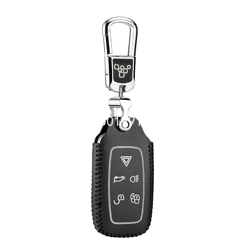 

leather key cover for land rover discover 2010 2011 landrover Range Rover Evoque 2012 car key case holder