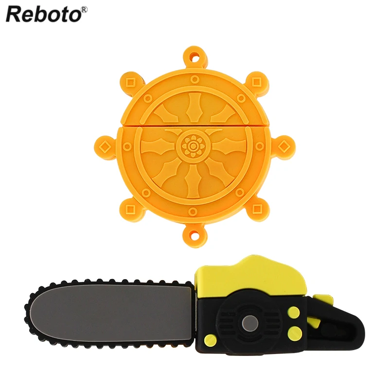 Мультяшный USB-накопитель штурвал для электропилы кораблей 64 ГБ 32 16 8 4 Гб памяти |