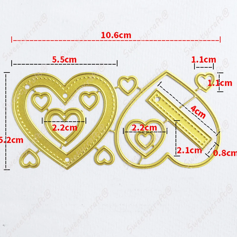 Штампы для рукоделия скрапбукинга стряхивание сердца рамка металлической резки